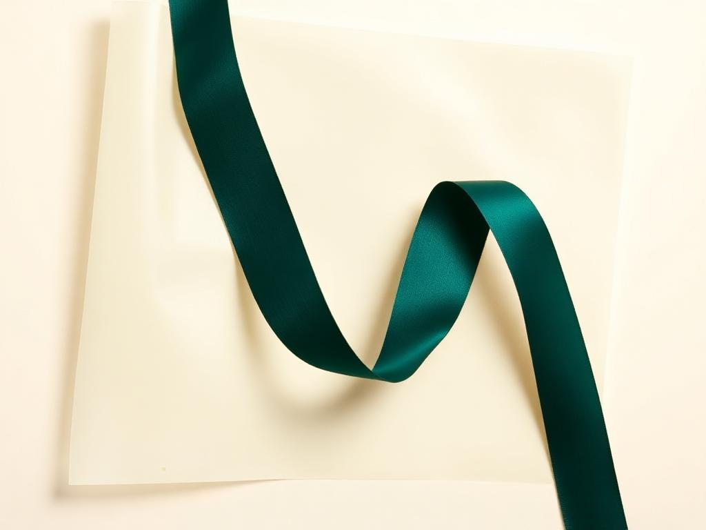 Fita de papel verde sobre folhas de papel manteiga, representando a transição tributária